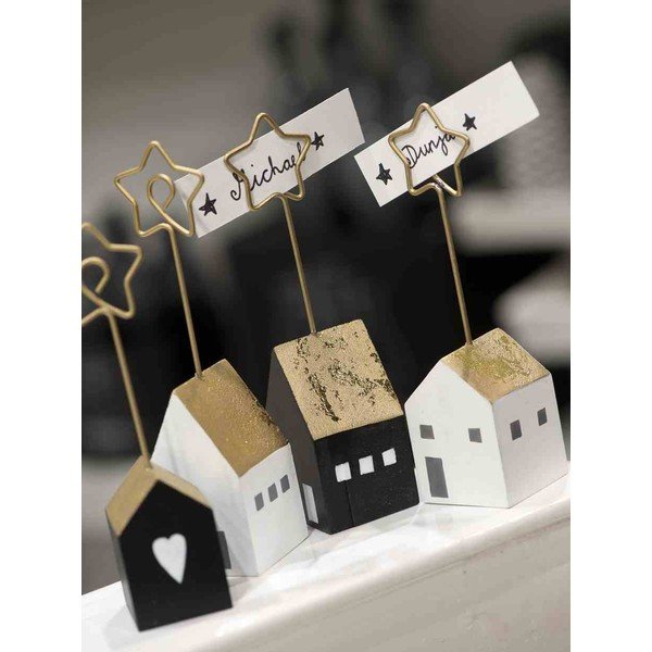 Sada 4 stojánků na jmenovky House-image-1