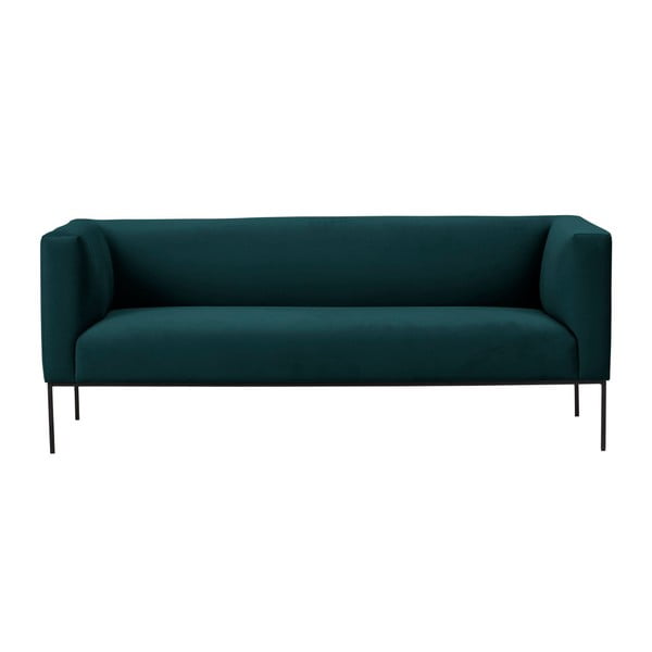 Петроленозелен кадифен диван Neptune, 195 cm - Windsor & Co Sofas