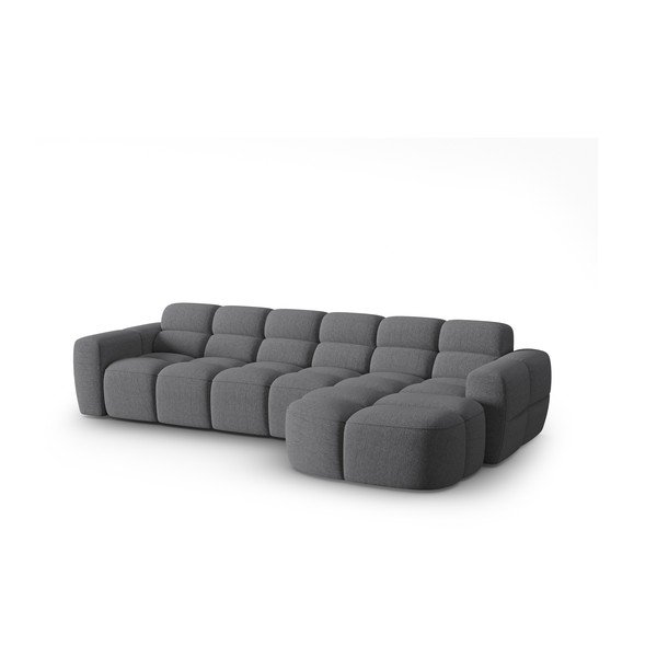 Сив ъглов диван Lisa – Micadoni Home-image-3