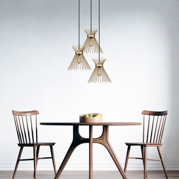 Метална висяща лампа в златист цвят ø 34 cm Izmir - Squid Lighting-image-3