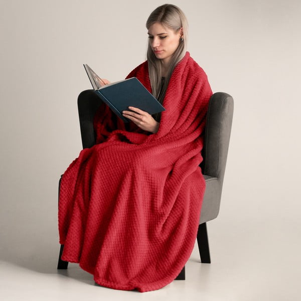 Червено одеяло от микрофибър , 220 x 240 cm Henry - DecoKing-image-1