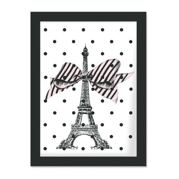 Plakát v rámu Eiffel and Dots, 30x40 cm