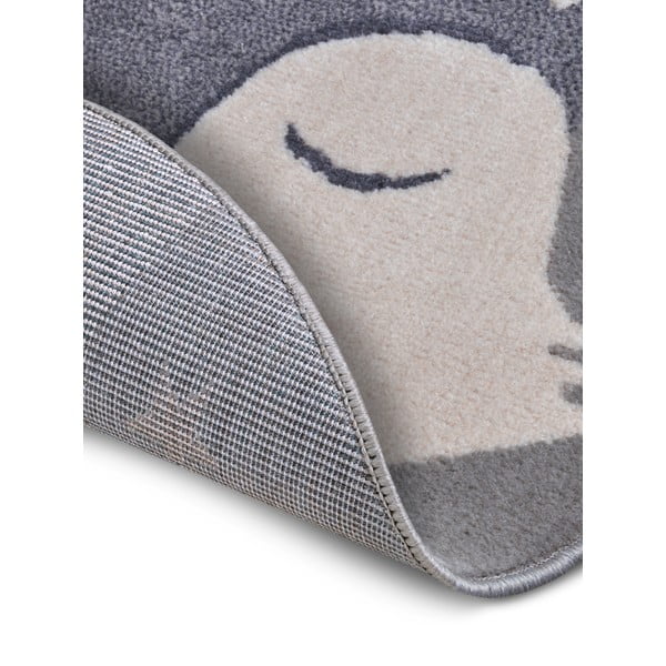 Сив детски килим ø 140 cm Fox - Hanse Home-image-3
