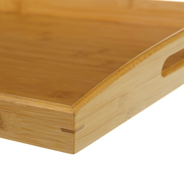 Дървен поднос от бамбук, 58 x 38 cm - Casa Selección-image-1