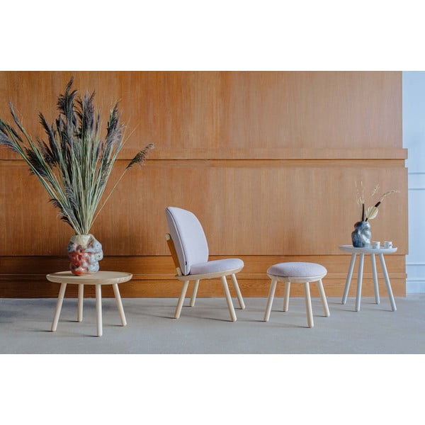 Сива вълнена табуретка за крака Naïve - EMKO-image-1