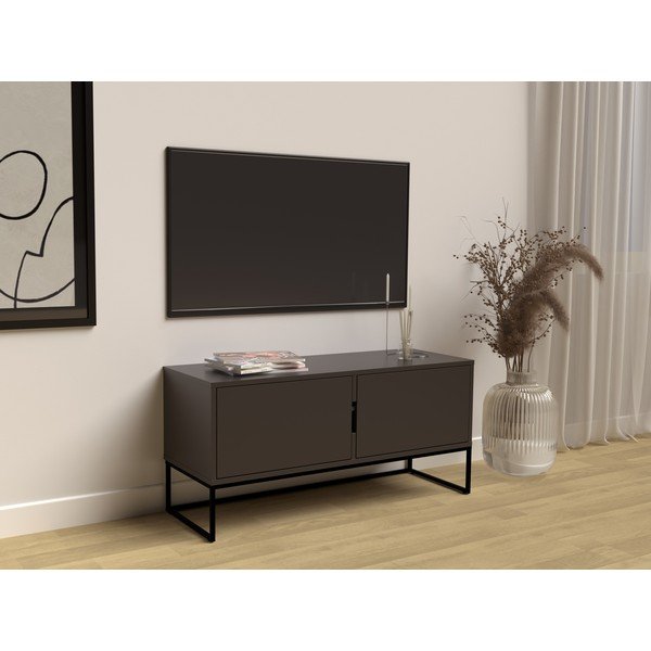 Черна маса за телевизор с метални крака Lipp - Tenzo-image-1