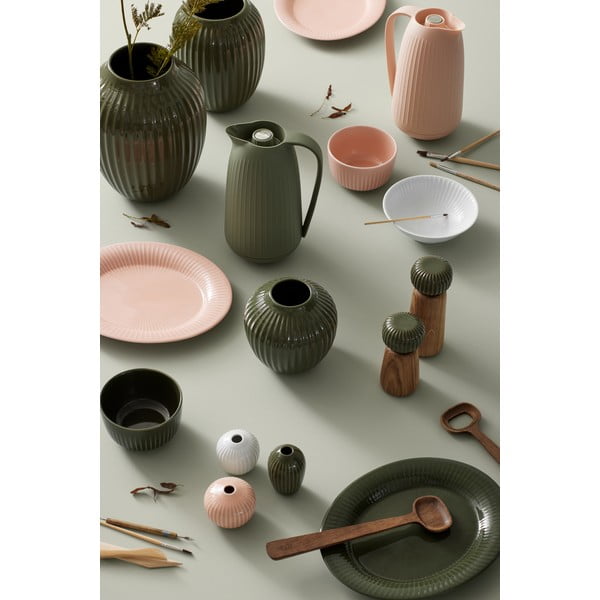 Тъмнозелена керамична ваза, височина 25,5 cm Hammershøi - Kähler Design-image-4