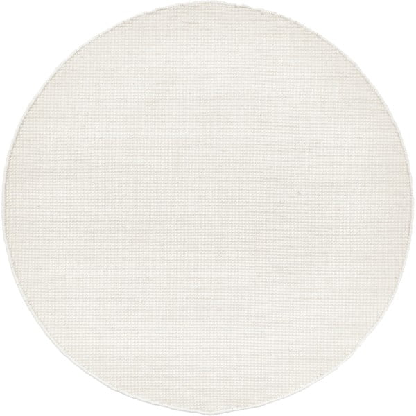 Светлобежов ръчно тъкан вълнен килим , ø 140 cm Amaro - Westwing Collection