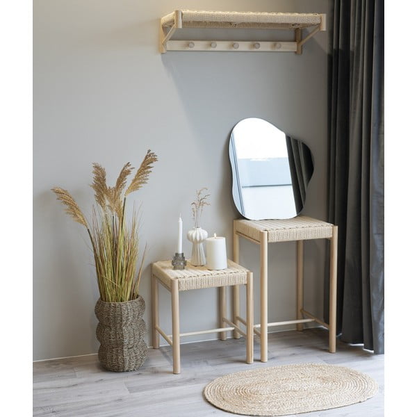 Табуретка от тополова дървесина в естествен цвят Abano - House Nordic-image-1