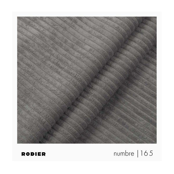 Сив диван от рипсено кадифе 205 cm Villet – Rodier-image-3