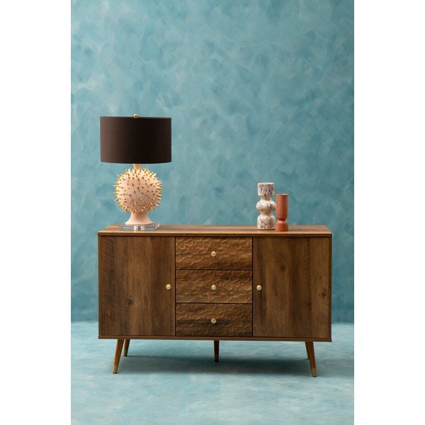 Скрин в тъмно естествен цвят 114x70x39 cm Frida – Premier Housewares-image-2