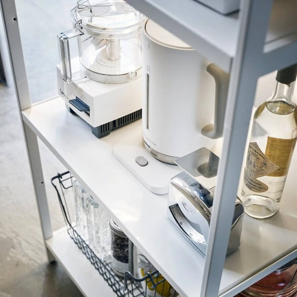 Стоманен стелаж в матово бял цвят 60x170x46,5 cm Tower – YAMAZAKI-image-2