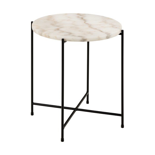 Кръгла странична масичка с мраморна плоча ø 42 cm Avila – Actona