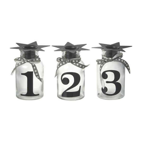 Комплект от 3 стойки за свещи Numbers - Parlane