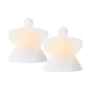 Бели светлинни декорации в комплект от 2 бр. ø 9 см Asta - Sirius