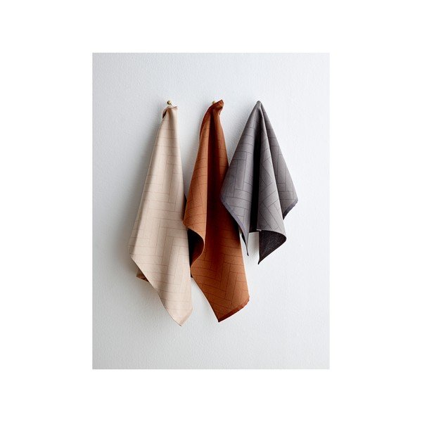 Памучни кърпи в комплект от 3 Tiles - Södahl-image-2