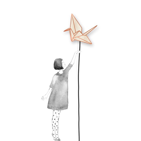 Стенна лампа със стикер Dreamer Origami - Madre Selva