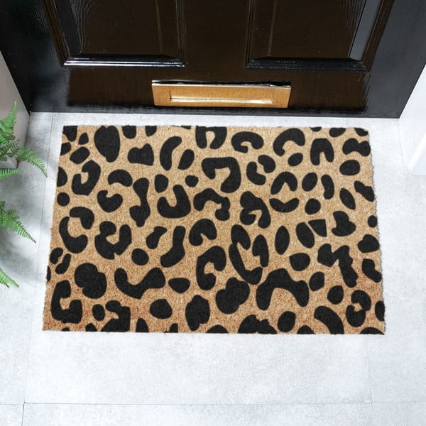 Изтривалка от кокосови влакна 40x60 cm Leopard – Artsy Doormats-image-2