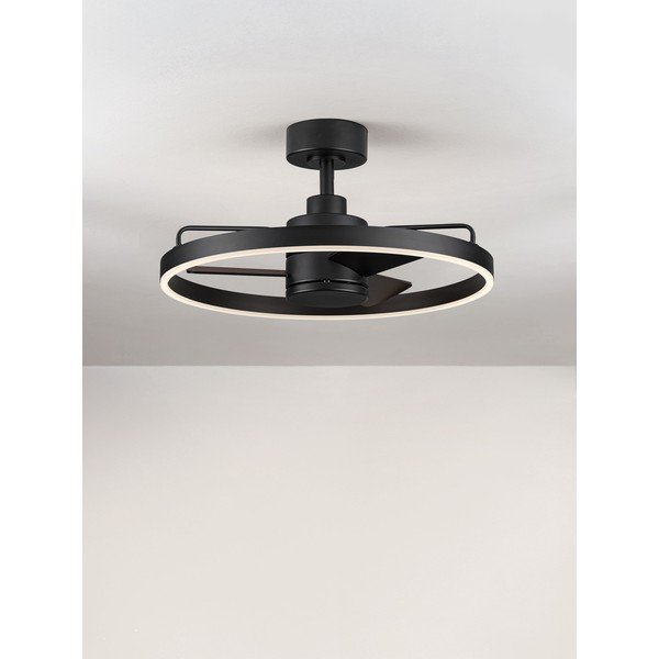 Матово черно метално LED затъмняващо се осветително тяло за таван Lunair – Nova Luce-image-4