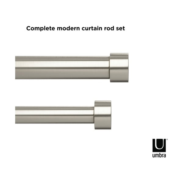 Стоманен разтегателен двоен корниз 305 - 457 cm Cappa - Umbra-image-4