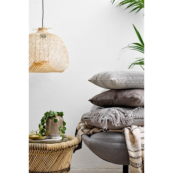 Висящо осветително тяло с бамбуков абажур в естествен цвят ø 42 cm Rodi – Bloomingville-image-1