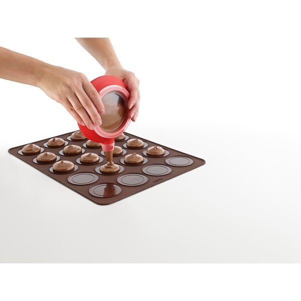 Червен декоратор за кексчета с 6 приставки Decomax - Lékué-image-3