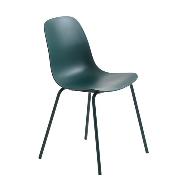 Тюркоазен пластмасов стол за хранене Whitby - Unique Furniture