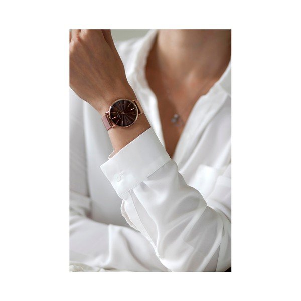 Dámské hodinky s páskem z nerezové oceli v růžovozlaté barvě Frederic Graff Rose Monte-image-1