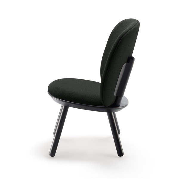 Черно вълнено кресло Naïve - EMKO-image-3