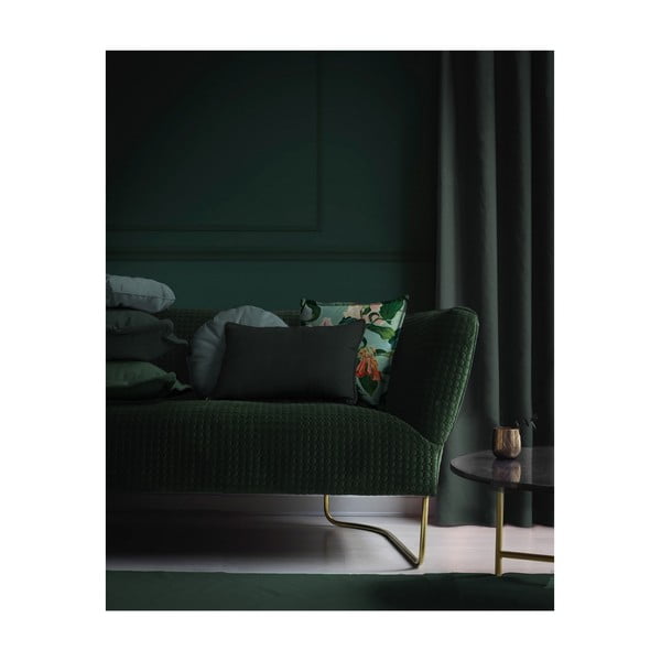 Кръгла декоративна възглавница с кадифена калъфка Тюркоаз, ⌀ 35 cm - Velvet Atelier-image-2