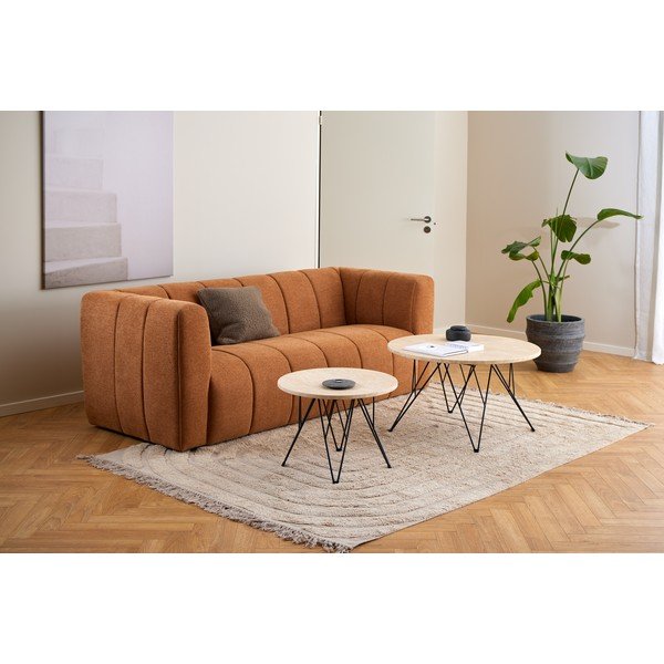 Кръгла странична масичка с плот от имитация на мрамор ø 55 cm Prunus – Actona-image-3