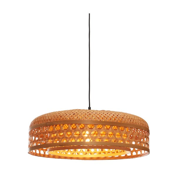 Висяща лампа с бамбуков абажур в естествен цвят ø 60 cm Ubud - Good&Mojo