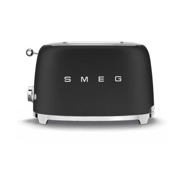 Maтово черen tостер в ретро стил - SMEG