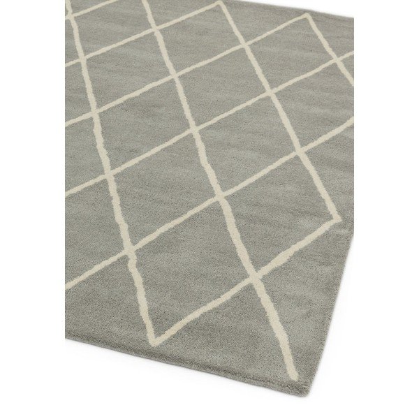 Сив ръчно изработен вълнен килим 200x290 cm Albany – Asiatic Carpets-image-1