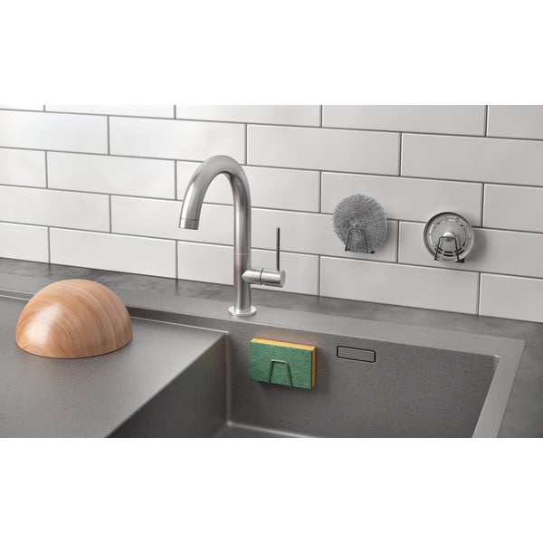 Метална поставка за гъба без пробиване – Metaltex-image-2