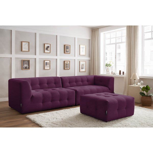 Тъмнолилав диван 324 cm Kleber - Bobochic Paris-image-1
