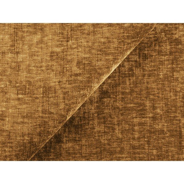 Шенилова табуретка  в цвят горчица Kuki – Makamii-image-4