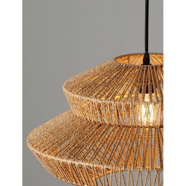 Въжено висящо осветително тяло в естествен цвят ø 50 cm Nua – Nova Luce-image-4