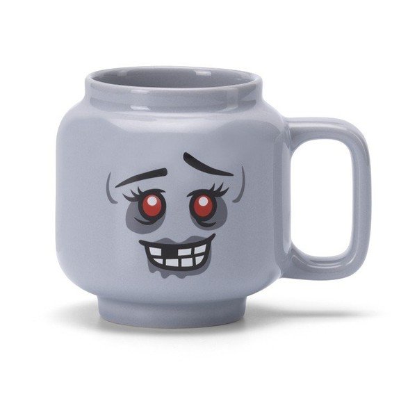 Сива керамична детска чаша за лате 255 ml Zombie – LEGO®