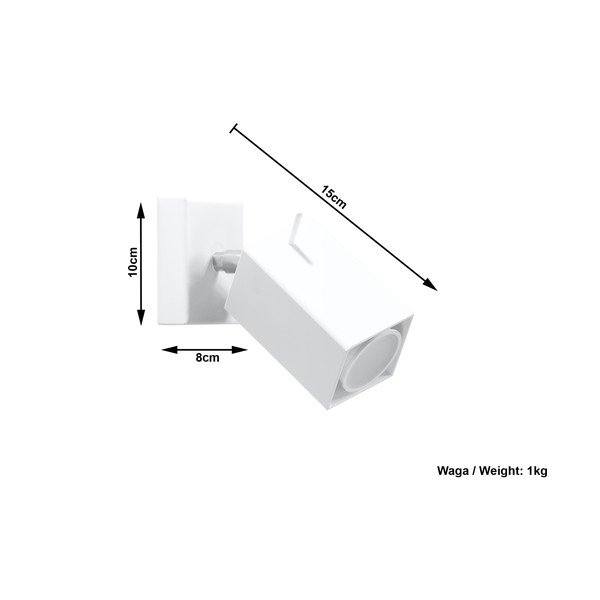 Бяла стенна лампа Toscana - Sollux-image-4