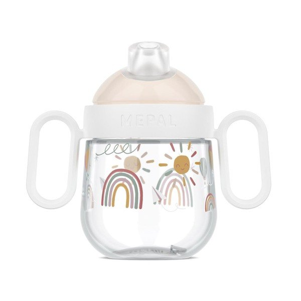 Бежова пластмасова детска чаша 200 ml Sunshine & Rainbow – Mepal-image-3