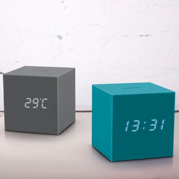 Сив LED будилник Gravity Cube Gravity Cube Click - Gingko-image-1