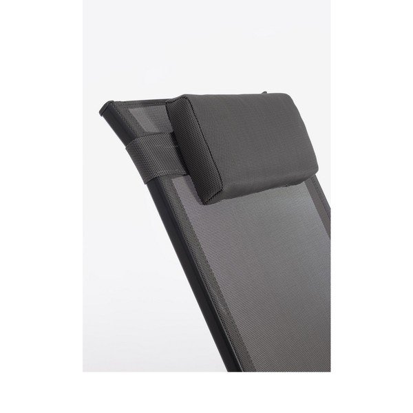 Антрацитен метален градински стол Ercolano – Bizzotto-image-1