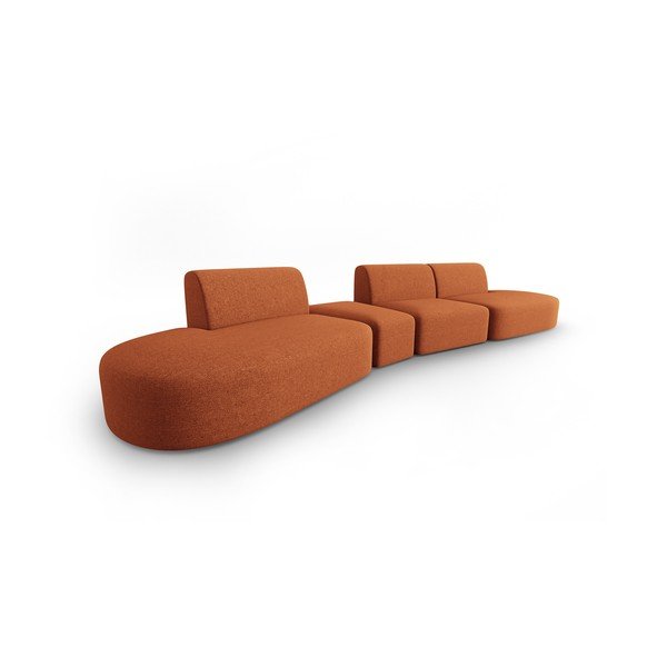 Оранжев диван 412 cm Shane - Micadoni Home-image-2
