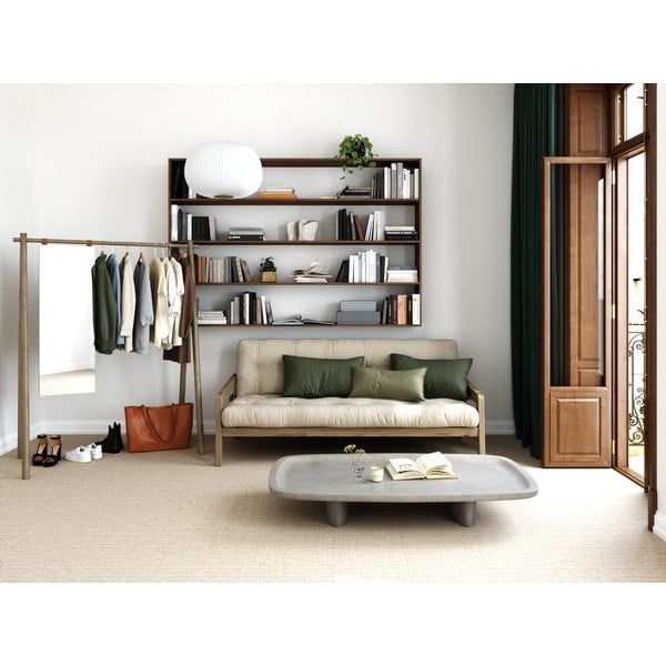 Кафяв дървен шкаф за дрехи от бор Hongi - Karup Design-image-4