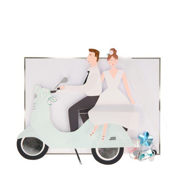 Картичка Scooter Couple – Meri Meri-image-1