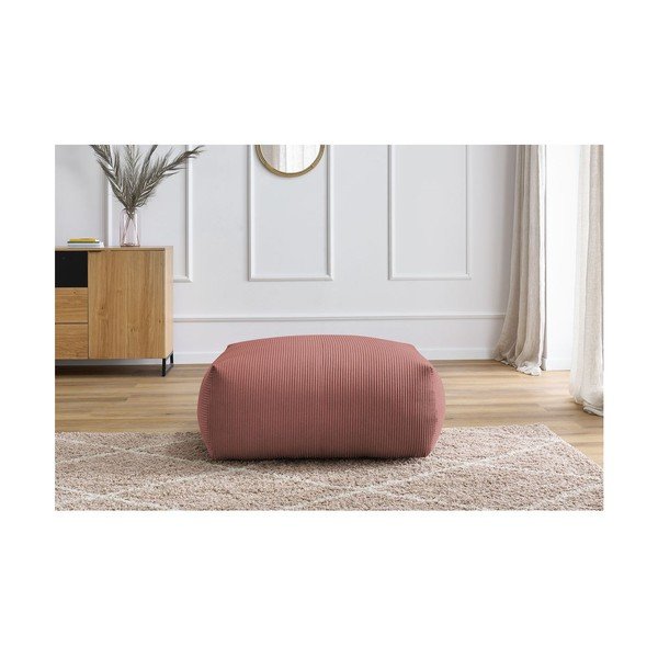 Светлорозова табуретка  от рипсено кадифе Voltaire – Bobochic Paris-image-1