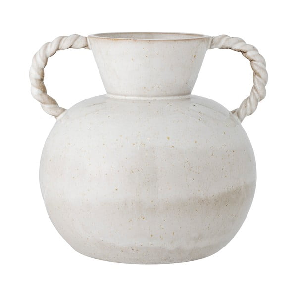 Бяла ръчно изработена керамична ваза Semira - Bloomingville
