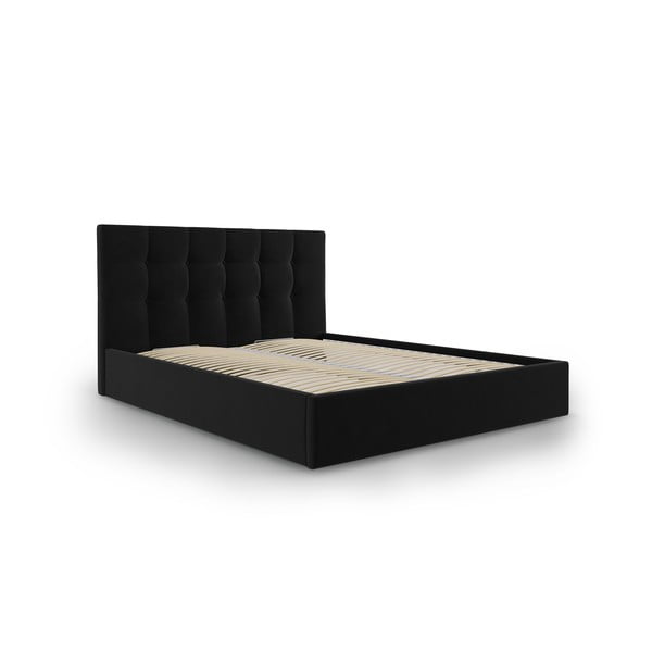 Черно кадифено двойно легло , 140 x 200 cm Nerin - Mazzini Beds