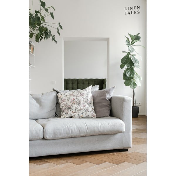 Пепелно сива ленена калъфка за възглавница , 45 x 45 cm - Linen Tales-image-1